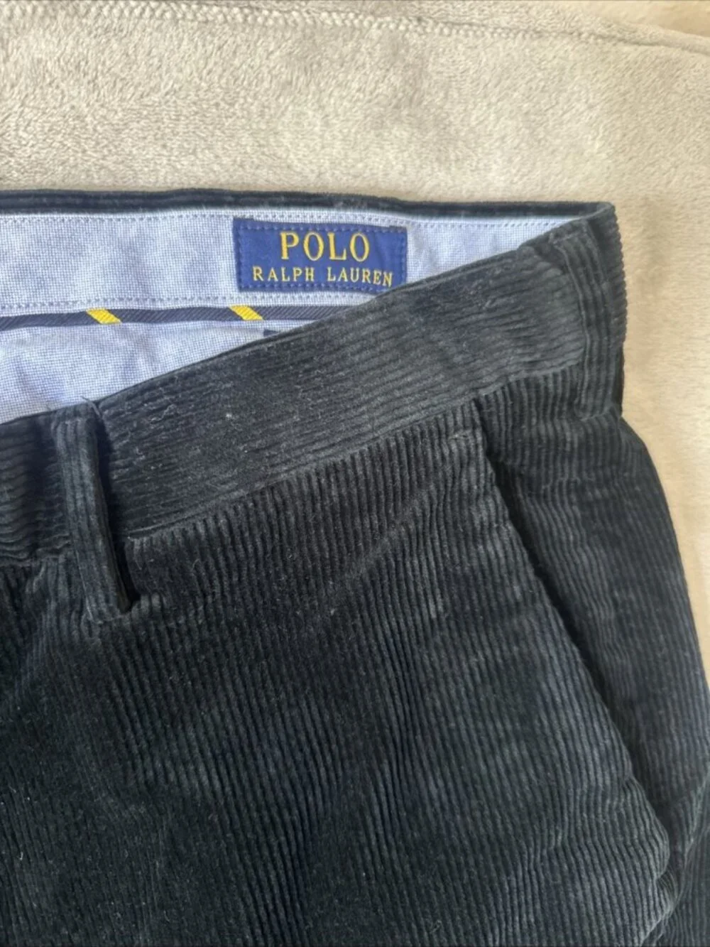 Polo Ralph Lauren stretch corduroy pants men’s 40x34 black straight leg